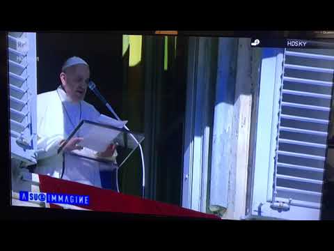 Il Papa all’Angelus saluta i fedeli di Biancavilla presente in Piazza San Pietro comunità della Parr