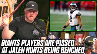 Pat McAfee Reacts To Eagles Benching Jalen Hurts, NFL Investigation