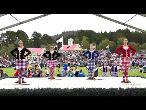 Scottish Sword Dance competition at the world famous Braemar Gathering Highland Games in Scotland
