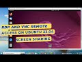 How to Configure VNC and RDP on Ubuntu 22.04 | Remote Access, Screen Sharing