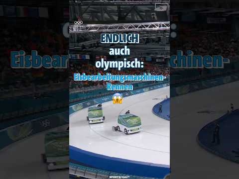 Video Thumbnail: Endlich olympisch: Zamboni (Eisbearbeitungsmaschinen)-Rennen - was brauchst du mehr?!