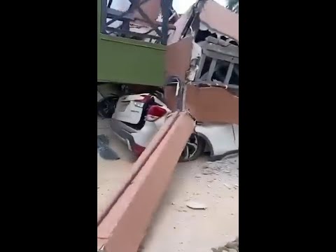 Buildings destroyed in Panama earthquake