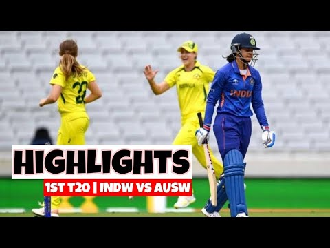 1st T20 | India Women's vs Australia Women's Highlights 2022 | INDW VS AUSW