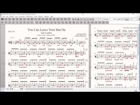 Drum Score World (Sample) - Joe Cocker - You Can Leave Your Hat On