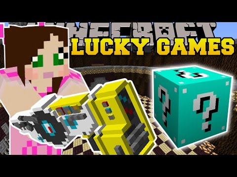 Minecraft: DUBSTEP GUNS EXPLOSIVE CHALLENGE GAMES - Lucky Block Mod - Modded Mini-Game