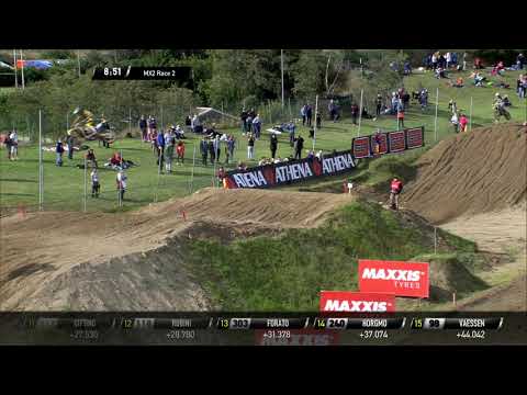 Battle Geerts, Vialle and Renaux - MX2 Race 2 - MXGP of Lombardia 2020