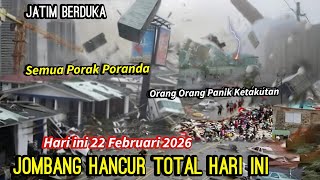 Download lagu JATIM BERDUKA 22/2/2026 !! BARU TERJADI BADAI DAHSYAT HANCURKAN JOMBANG HARI INI - HUJAN ES JOMBANG mp3