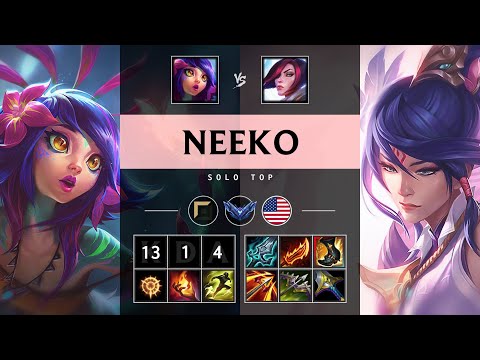 Neeko Top vs Fiora - NA Diamond Patch 25.18
