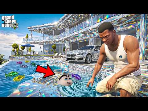 Franklin & Shinchan Touch Anything Turns Into DIAMOND In GTA 5! | GTA 5 Telugu Gameplay