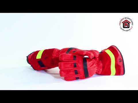 Rukavice FIRE PRO RED (manžeta) - Rosenbauer
