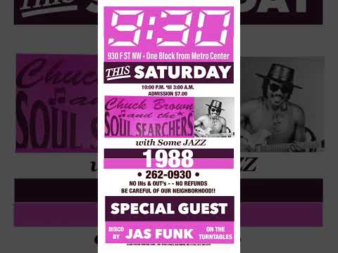 Chuck Brown & Soul Searchers 9:30 Club 1988 Part 1