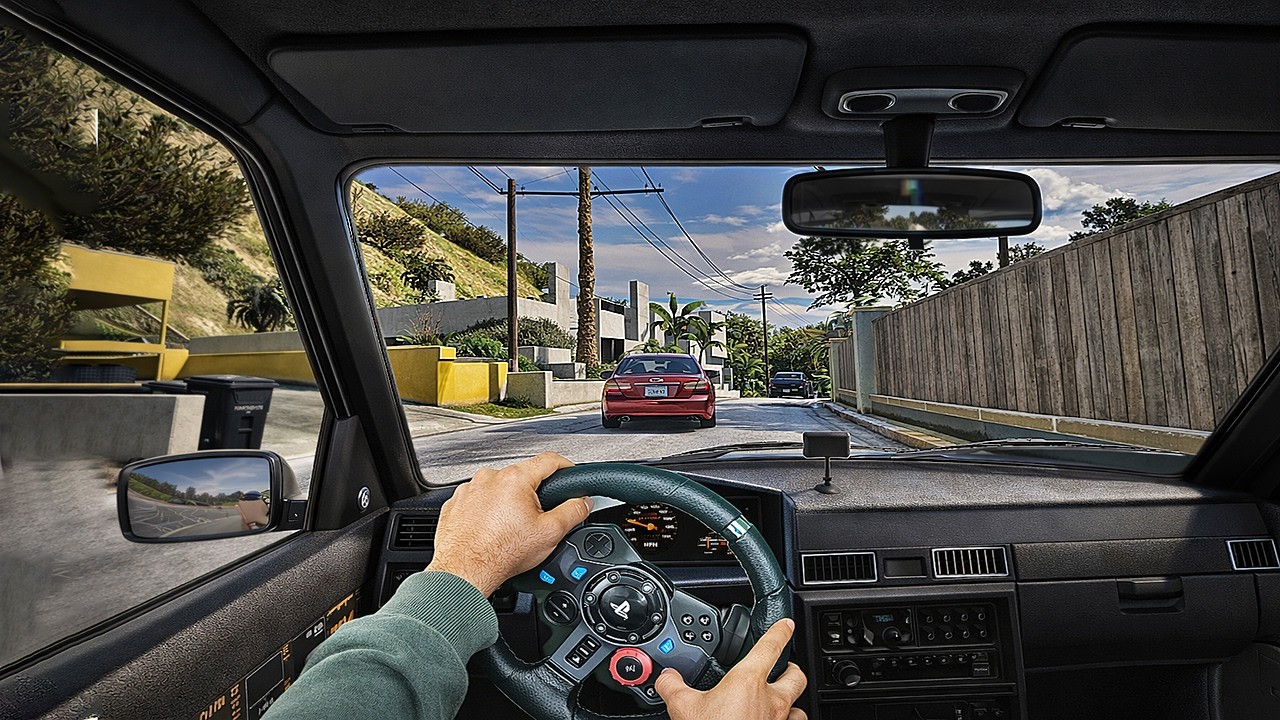 GTA 5 - Realistic Taxi Uber Job | POV Car Driving | Grand Theft Auto | Steering Wheel Gameplay