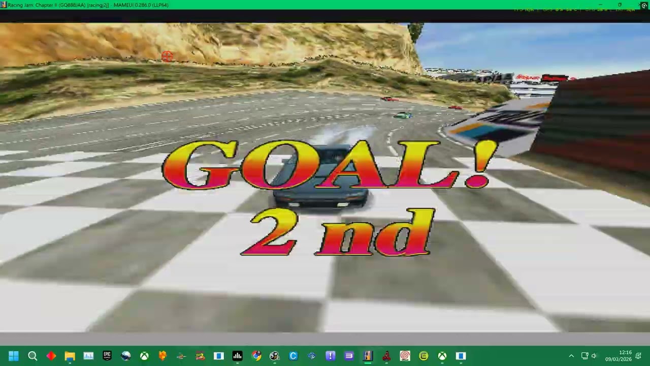 MAME 286 = KONAMI RACING JAM CHAPTER 2  RX-7 - ALL COURSES 1-4   - JAM IN THE HOUSE OST -   4K  2026