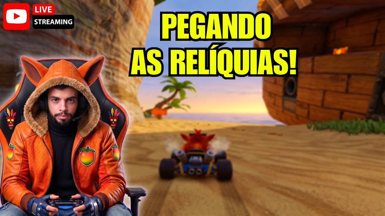 CRASH TEAM RACING: RACE DAY! O DESAFIO DAS RELÍQUIAS NO CTR! 🏎️💨 PLATINA RETROACHIEVEMENTS