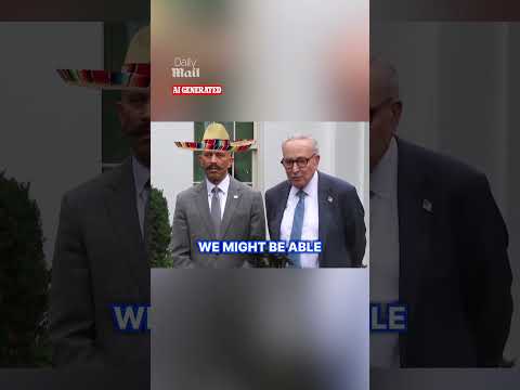 Trump shares bizarre AI video of Chuck Schumer and sombrero-wearing Hakeem Jeffries