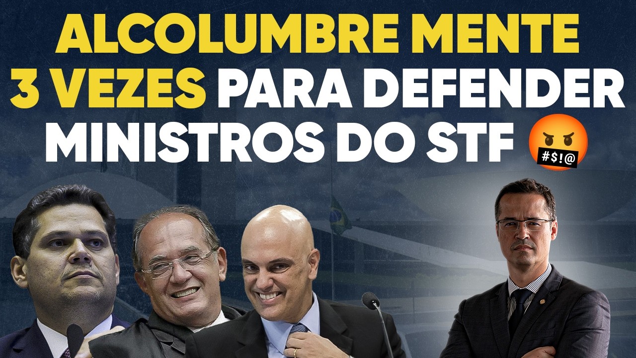 🤬 Inacreditável: As 3 mentiras de Alcolumbre para defender o Supremo