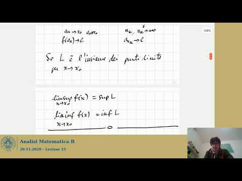 Lezione 25 - Analisi Matematica - 20.11.2020