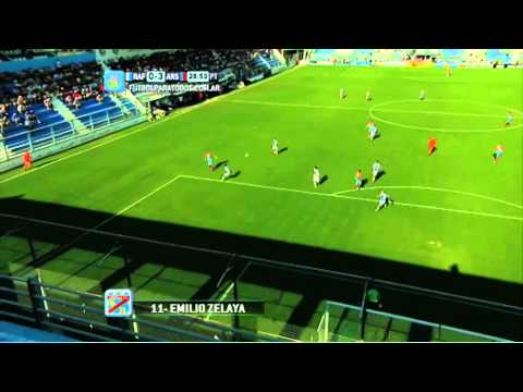 Gol Zelaya.  Rafaela 0 - Arsenal 3. Fecha 19. Primera División. Fútbol Para Todos.