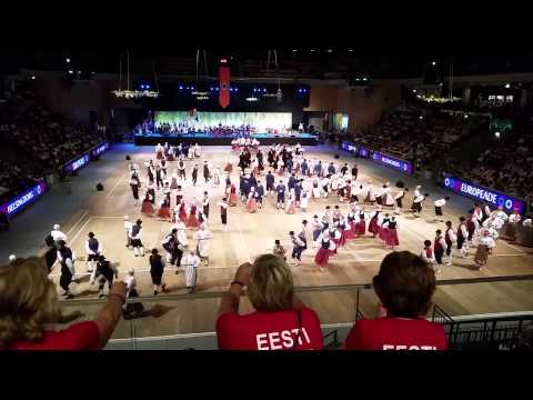 Closing ceremony of the 52. Europeade in Helsingborg Part 4/9 Estonian Dancers