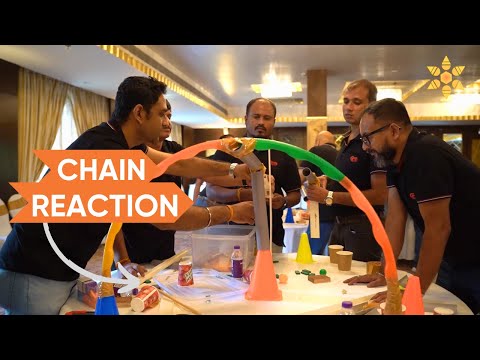 "Unleash Team Potential! Chain Reaction Chase - Corporate Team Building Activity"