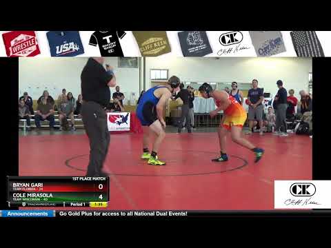Mat 5 165 Bryan Gari Team Florida Vs Cole Mirasola Team Wisconsin