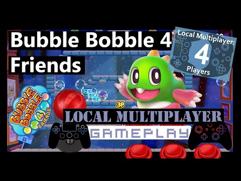 Bubble Bobble 4 Friends (Switch) 4 Player Local Co Op Review - Gameplay
