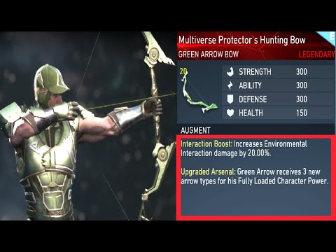 Injustice 2 - Green Arrow Legendary Gear Showcase