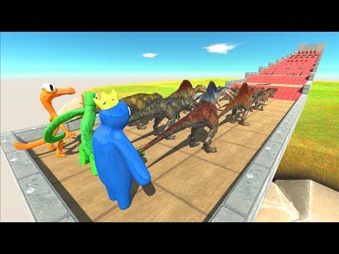 Reptiles Championship | Rainbow Friends VS Carnivores Dinosaurs - Animal Revolt Battle Simulator