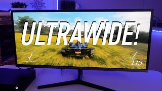 Video thumbnail for Samsung SJ55W UltraWide Monitor | Review and Unboxing by Techno Review