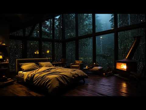 8 hodiny deště a hromů, skutečné zvuky bouře pro dobrý spánek - Déšť z okna