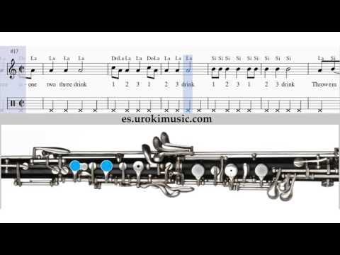 Como Tocar Oboe Sia chandelier Clases Notas Musicales Tutorial Tablatura Maestro Escuela Cursos