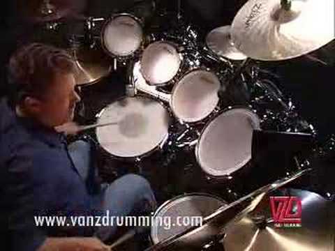 Drum Lesson - Cool Double Bass Groove Vanz Drumming