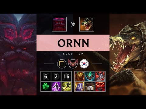 Ornn Top vs Renekton - KR Grandmaster Patch 25.07
