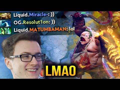 Miracle- PUDGE GOD LIQUID VS OG - Funny Pro Game Dota 2 7.07c