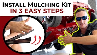 How to Install a Mulch Kit in 3 Easy Steps! - on a 42 TimeCutter