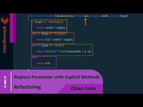 Clean Code - Refactoring - Replace Parameter with Explicit Methods