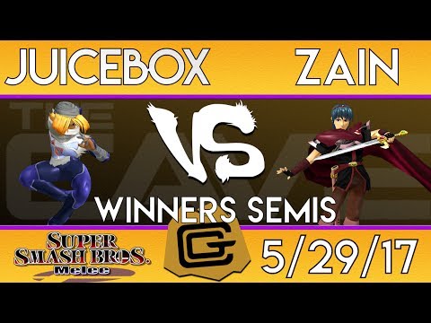 TCG Melee - Zain (Marth) vs Juicebox (Sheik) - Winners Semis - SSBM 5/29/17
