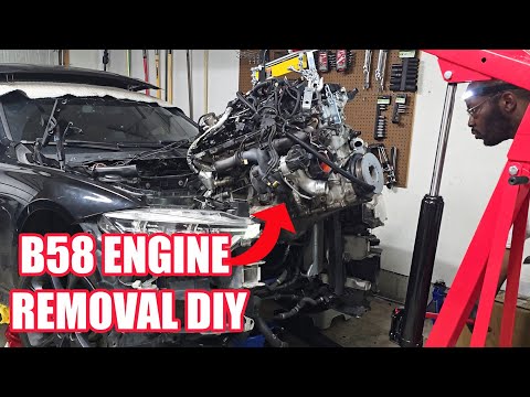 How to Remove a Blown B58 Engine in 13 minutes (Engine Swap Part 1)
