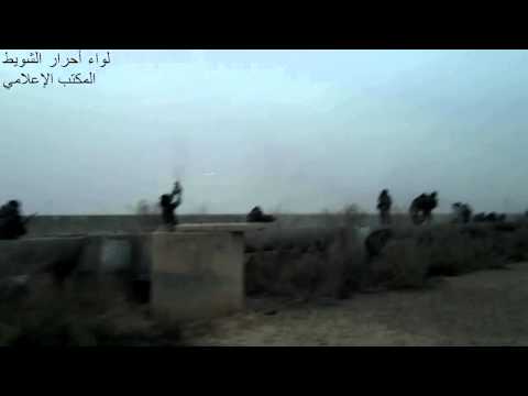 اشتباكات بين لواء أحرار الشويط وقوات النظام في كتيبة الصواريخ في بلدة المريعية في ريف دير الزور