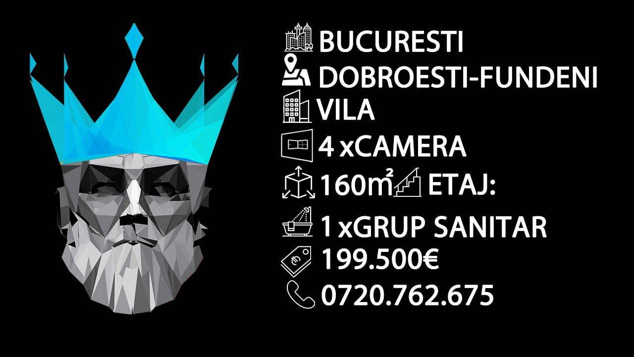 Tur video Dobroesti-Fundeni | Vila 4 camere | Duplex | Garaj Subteran