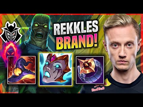 REKKLES DESTROYING WITH BRAND SUPPORT! - G2 Rekkles Plays Brand SUPPORT vs Senna! | Patch 11.18