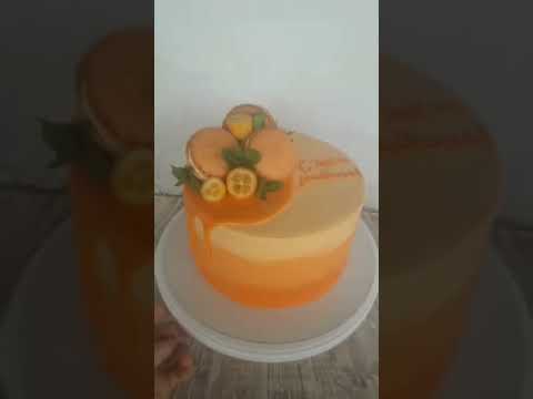 Торт - оранжевое настроение