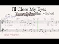I'll Close My Eyes - Blue Mitchell (Transcription)