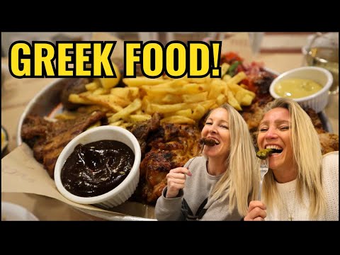 VLOG DE ATENAS: QUE COMIDA PEDIR NA GRÉCIA? | COMIDA DE TAVERNA GREGA! || VIVER NA GRÉCIA