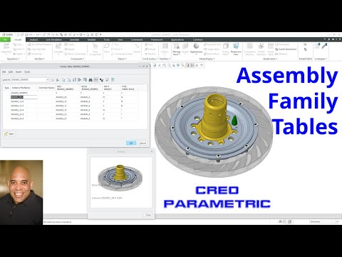 Creo Parametric - Assembly Family Tables