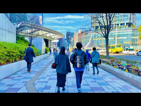 【4K】Japan Walking Tour - Relaxing Walk Around Nagoya Station