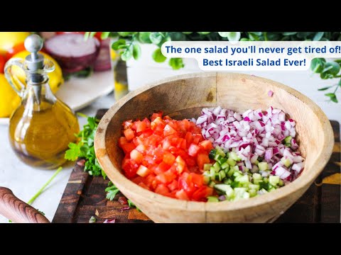 Addictive Chopped Israeli Salad- The One Salad You Need In Every Meal! Shirazi Salad |Batels Kitchen