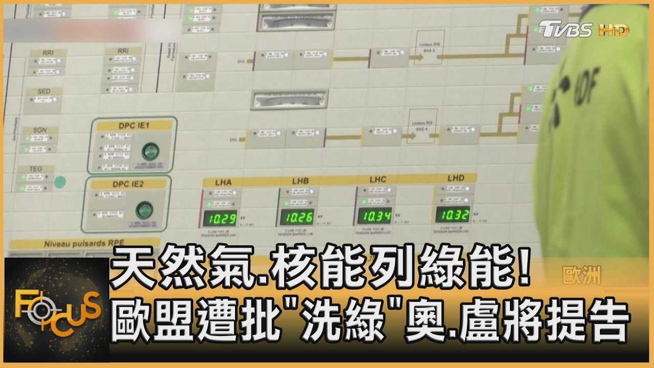 天然氣.核能列綠能！歐盟遭批「洗綠」 奧.盧將提告