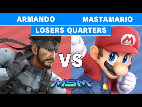 Smash Ultimate Tournament - MSM 175 Armando (Snake) vs MastaMario (Mario) Losers Quarters