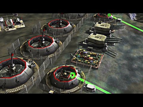 USA Supreme + AURORA NUKE vs 7 USA Laser - Command & Conquer Generals Apocalyptic